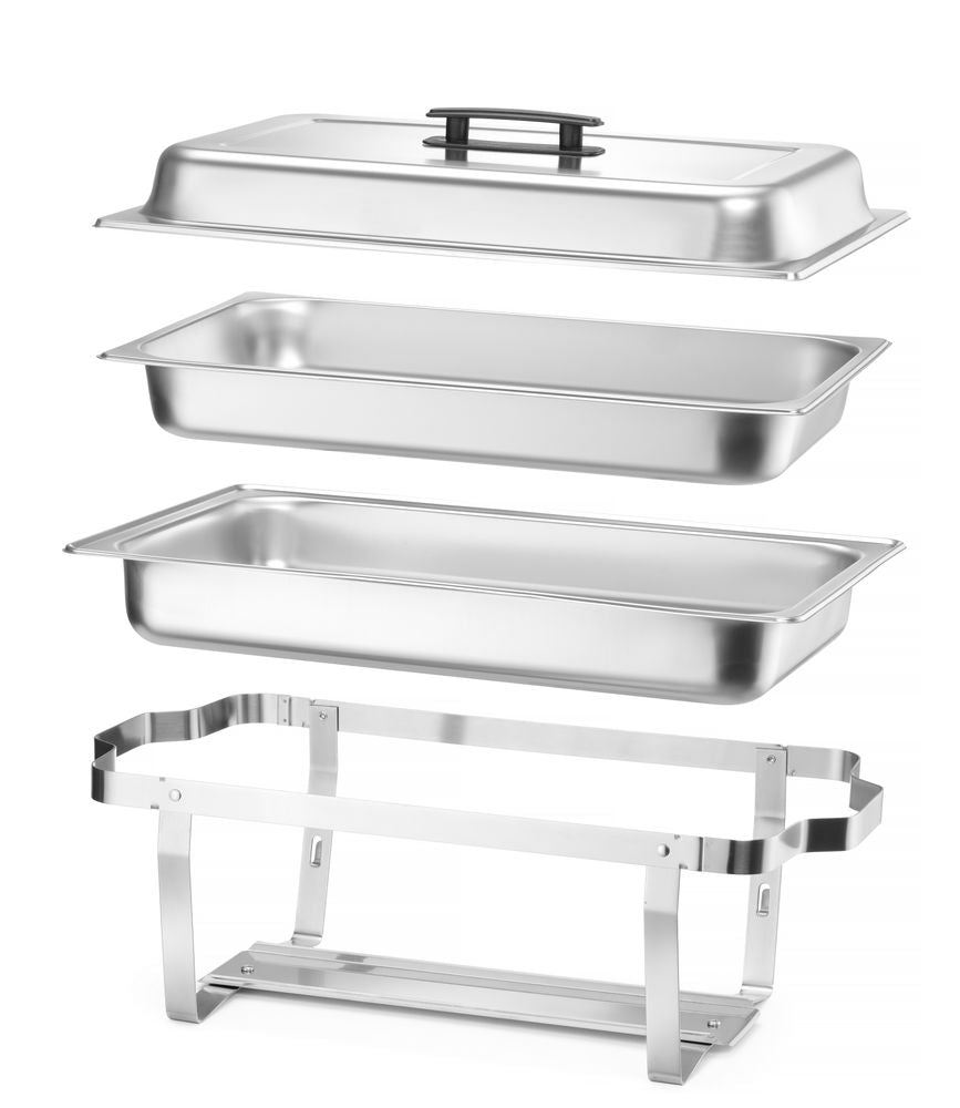 Chafing dish – set di 4, GN 1/1, 7,5L, 600x355x(H)305mm