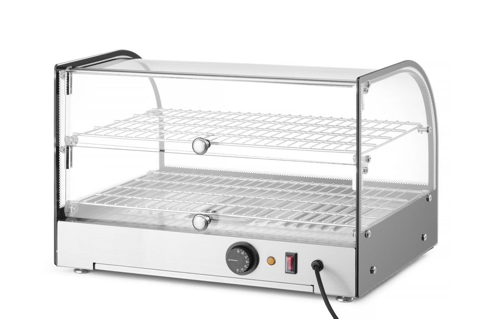 Vetrina calda a due ripiani