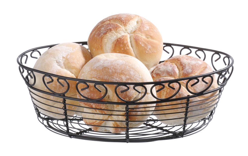 Cestino di filo metallico ovale