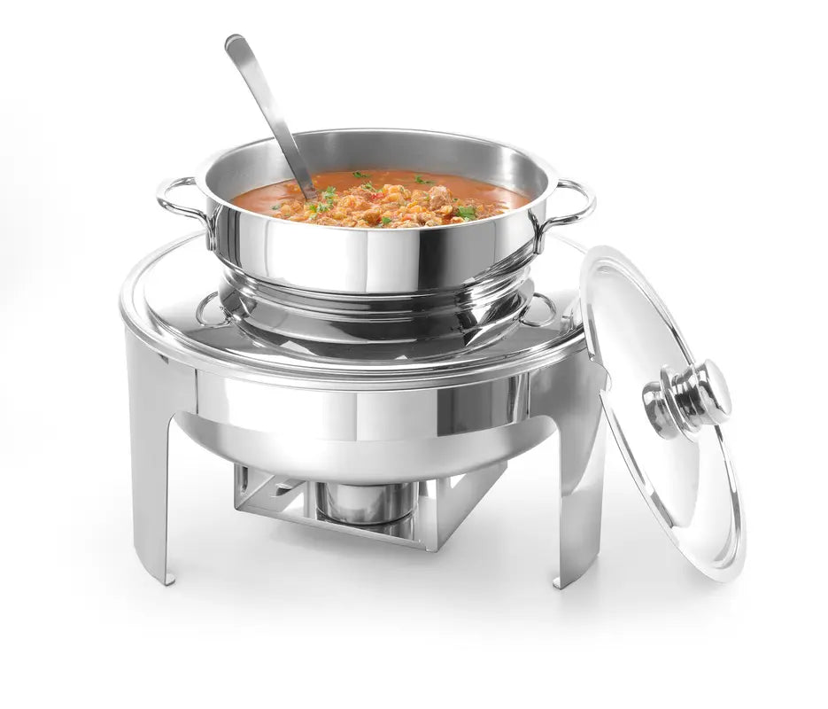 Chafing dish da zuppa finitura a specchio, 10L, ø420x(H)380mm