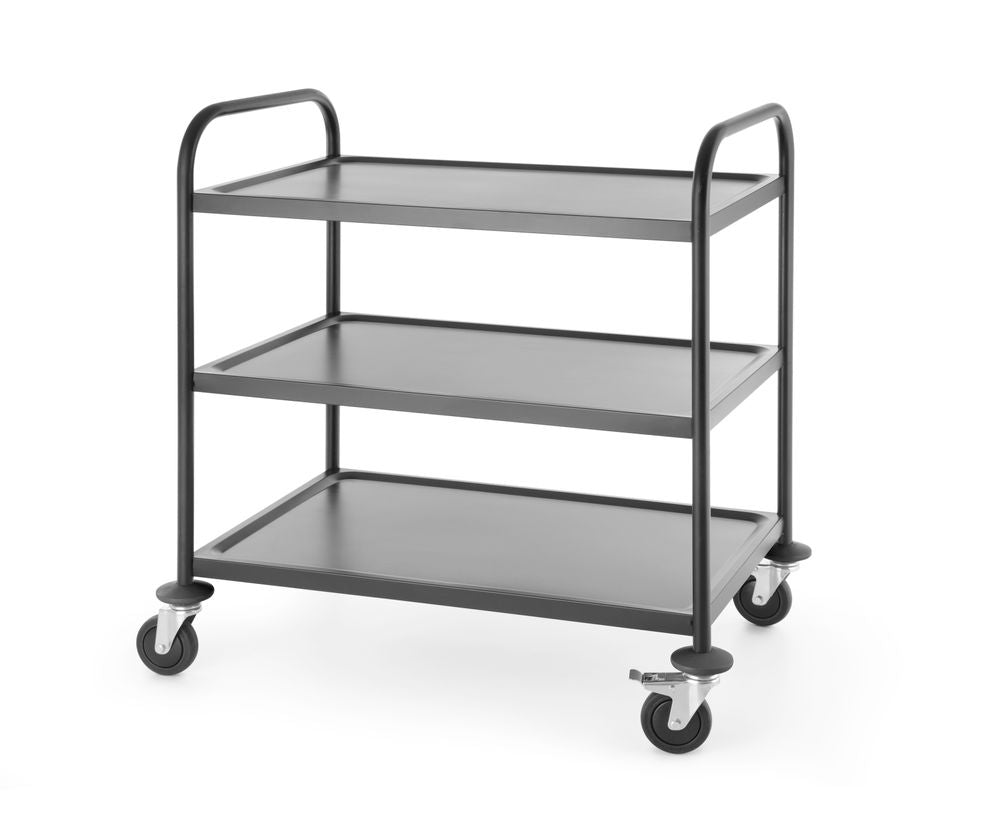 Carello portavivande nero,905x585x(H)945mm