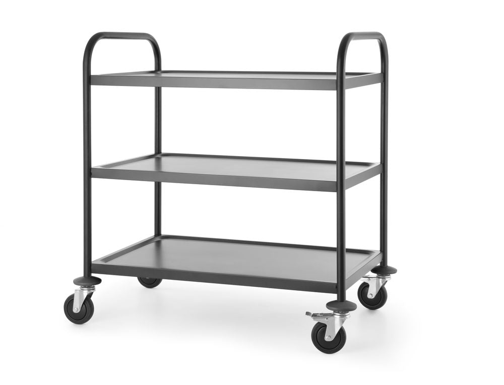 Carello portavivande nero,905x585x(H)945mm