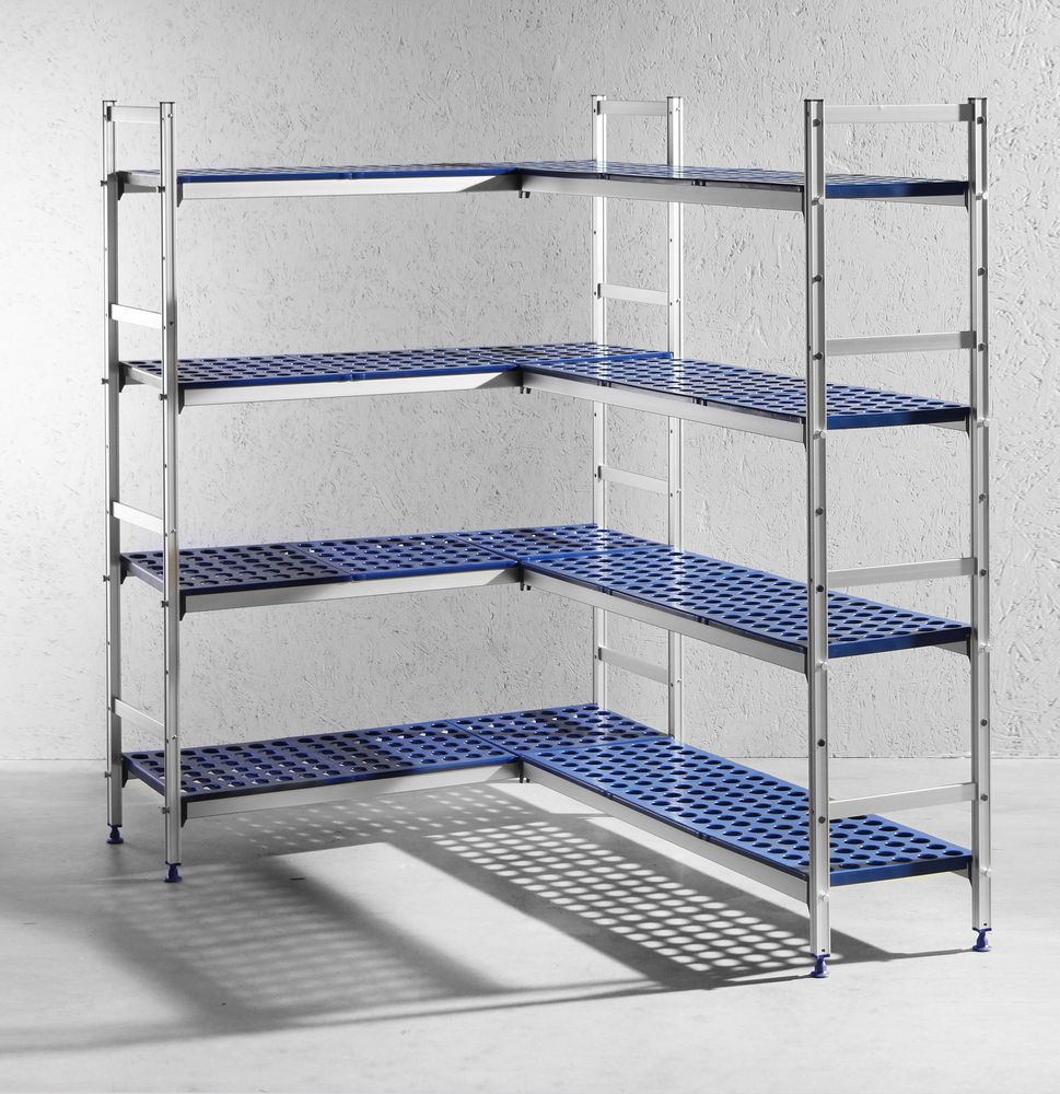 Rack di stoccaggio in alluminio,1280x405x(H)1685mm
