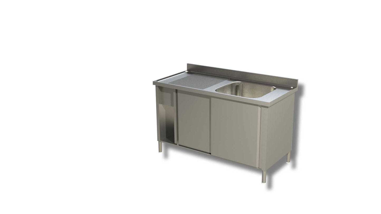 LAVATOIO ARMADIATO 1 VASCA GOCCIOLATOIO SX PROFONDITA' 60