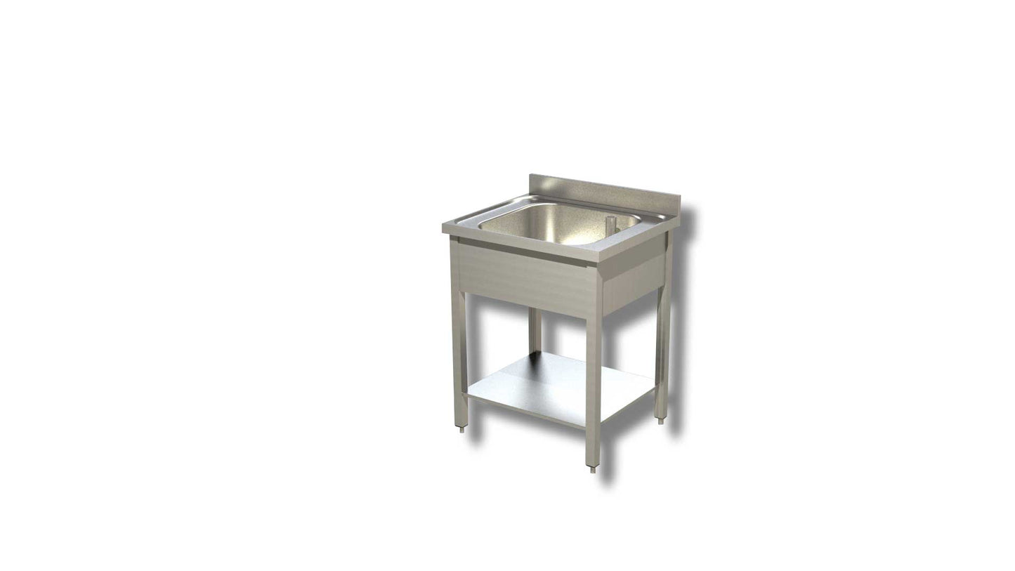 LAVATOI SU GAMBE CON RIPIANO 1 VASCONE PROFONDITA' 60