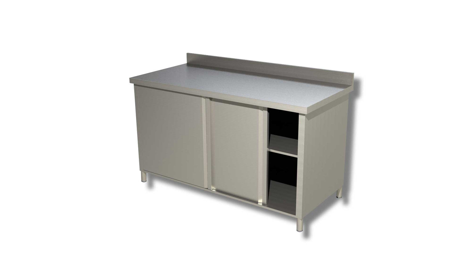 TAVOLI ARMADIATI CON PORTE SCORREVOLI PROFONDITA' 70 CON ALZATINA