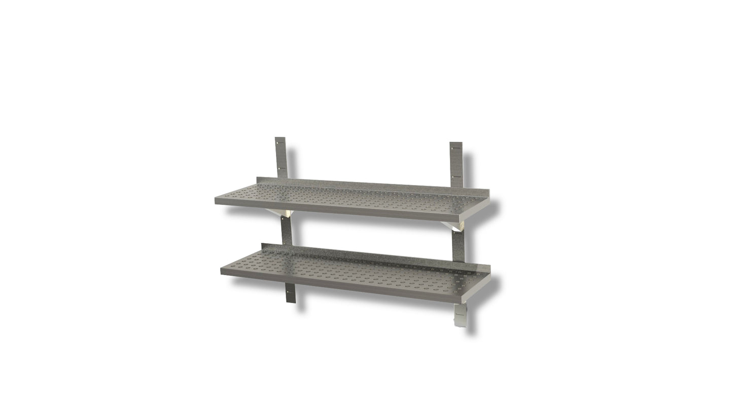 MENSOLA DOPPIA FORATA PROFONDA 300