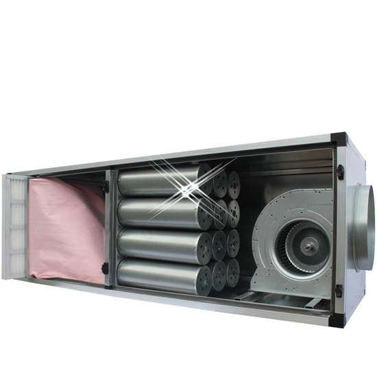 CENTRALINA CARBONE ATTIVO MONOFASE PREFILTRO FILTRO TASCHE E FILTRI CARBONE 3250 MCH