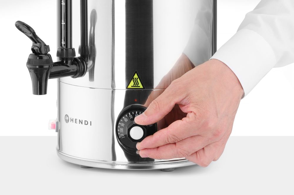 Bollitore per bevande calde, 9L, Argento, 230V/2200W, 370x332x(H)472mm