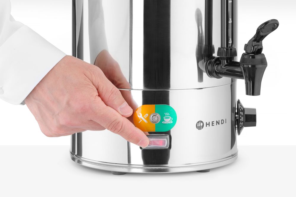 Bollitore per bevande calde, 9L, Argento, 230V/2200W, 370x332x(H)472mm