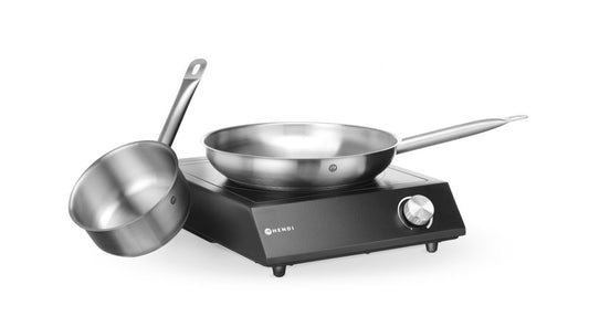 Set: piastra a induzione 3500W + pentola + padella