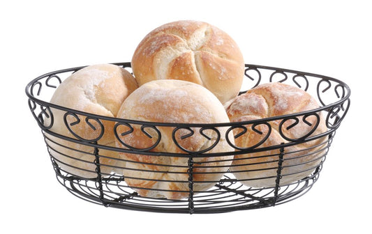 Cestino di filo metallico ovale