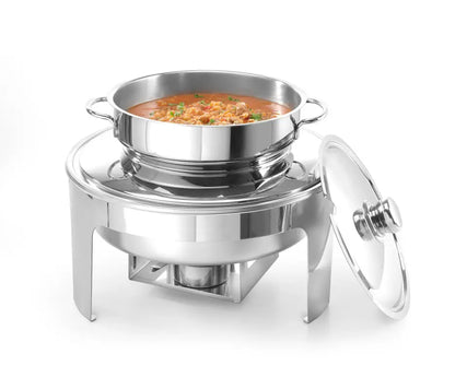 Chafing dish da zuppa finitura a specchio, 10L, ø420x(H)380mm