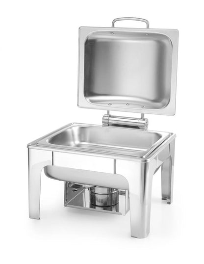 Chafing dish GN 1/2 finitura satinata, 4L, 365x370x(H)280mm