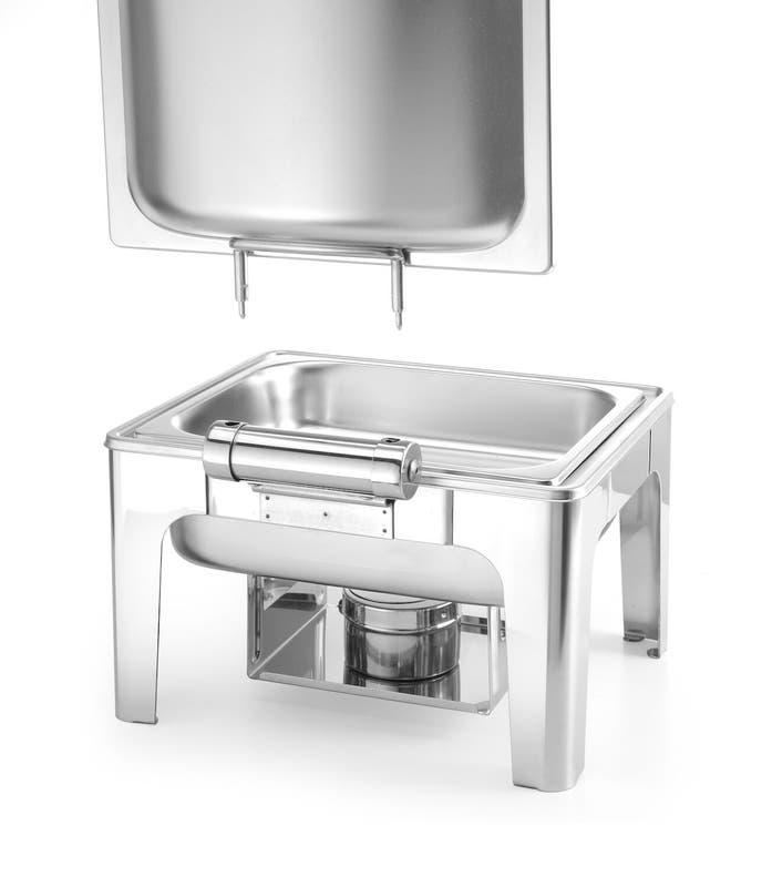 Chafing dish GN 1/2 finitura satinata, 4L, 365x370x(H)280mm