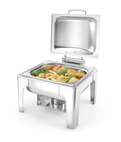 Chafing dish GN 1/2 finitura satinata, 4L, 365x370x(H)280mm