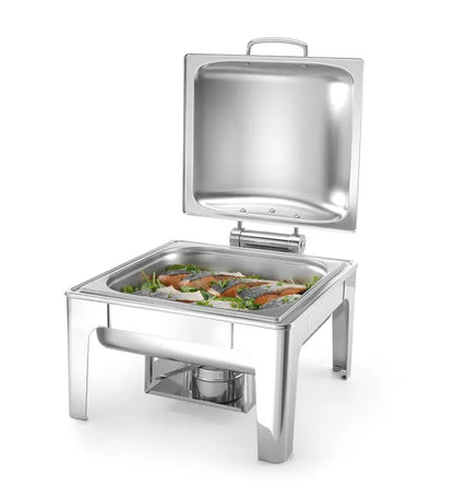Chafing dish GN 2/3 finitura satinata, 6L, 395x430x(H)290mm
