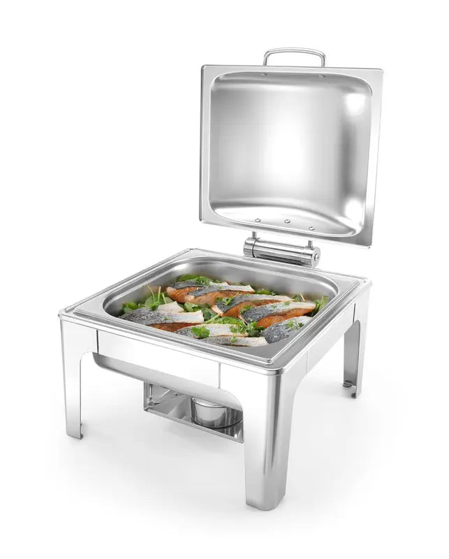Chafing dish GN 2/3 finitura satinata, 6L, 395x430x(H)290mm