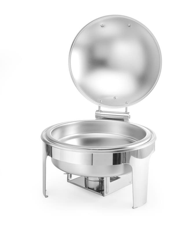 Chafing dish rotondo finitura satinata, 6L, 465x420x(H)320mm