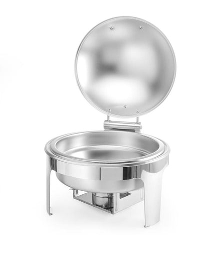 Chafing dish rotondo finitura satinata, 6L, 465x420x(H)320mm