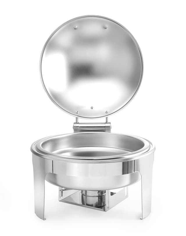 Chafing dish rotondo finitura satinata, 6L, 465x420x(H)320mm
