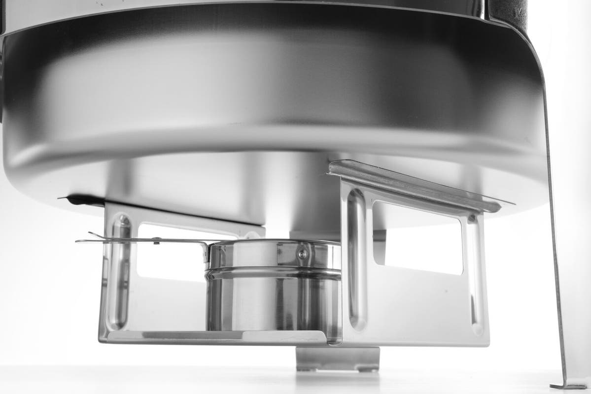 Chafing dish rotondo finitura satinata, 6L, 465x420x(H)320mm