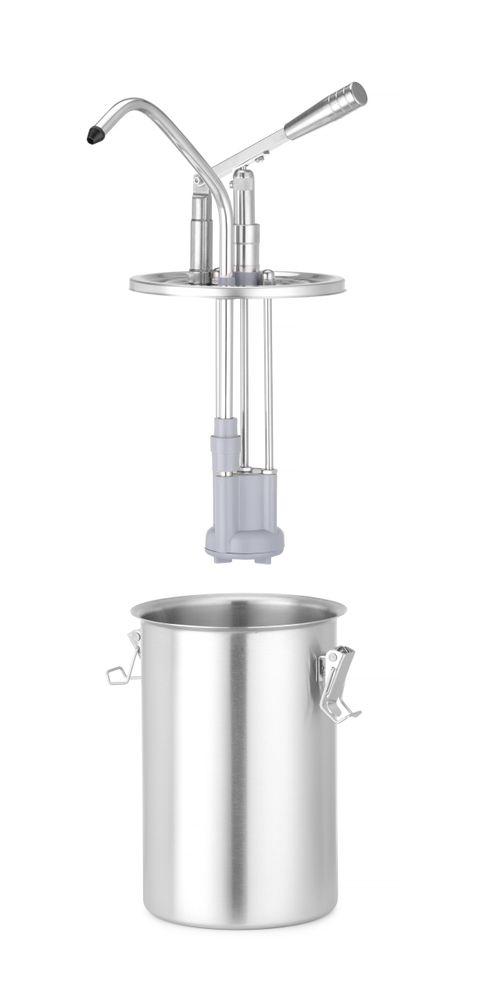 Contenitore per salsa in acciaio inossidabile con dispenser
