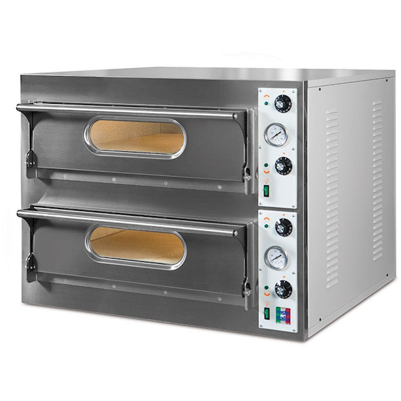 FORNO PIZZA ELETTRICO DOPPIA CAMERA 4+4 PIZZE