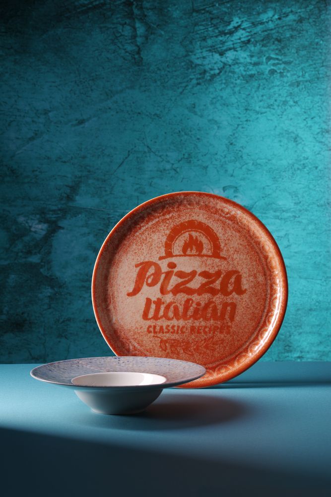 Piatto per pizza Collezione Ricette Rosso Mattone.