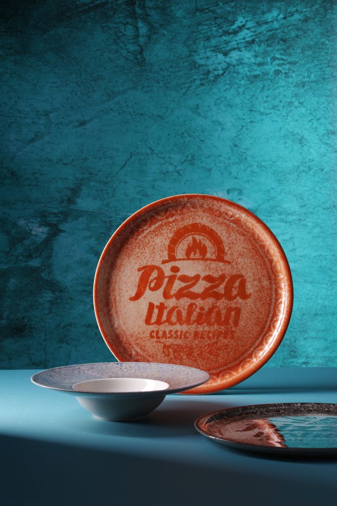 Piatto per pizza Collezione Ricette Rosso Mattone.